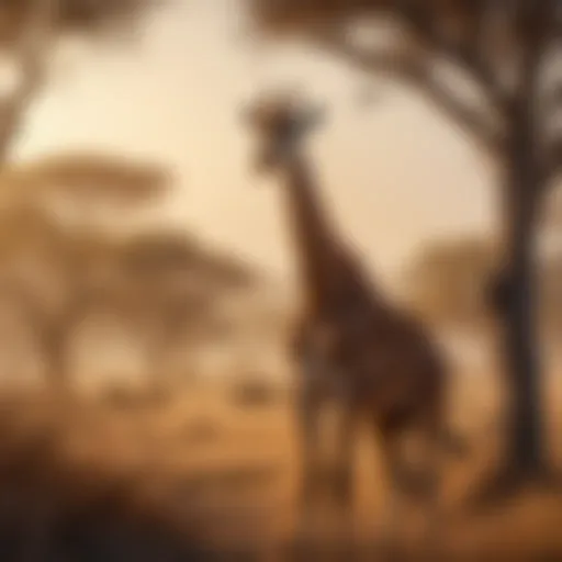 Majestic Giraffe in Savanna