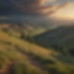 Majestic Horizon: A panoramic view of South Dakota's hills