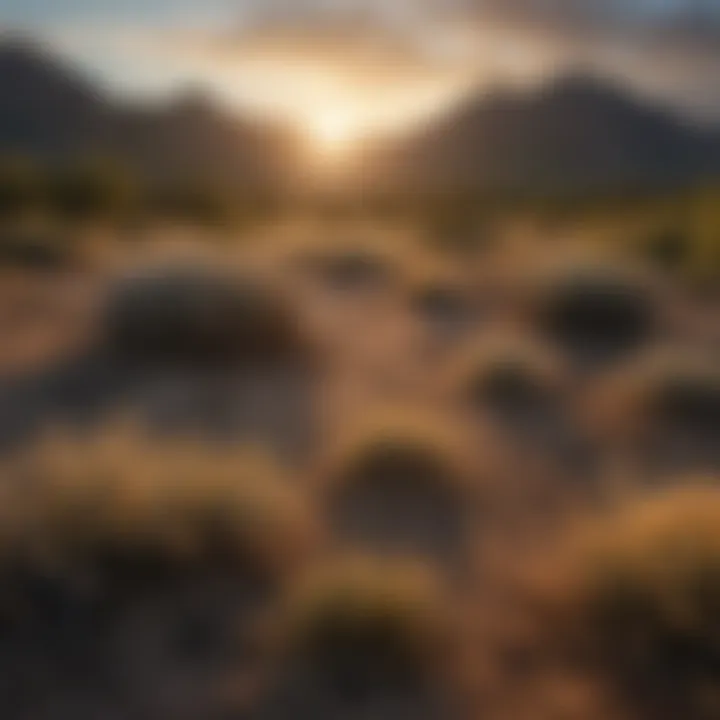 Huachuca Mountains at Dusk Majestic Huachuca Mountains at Sunset