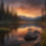 Majestic Lake Sunset in Montana
