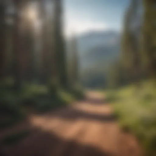 Majestic landscape of Pikes Peak Drive