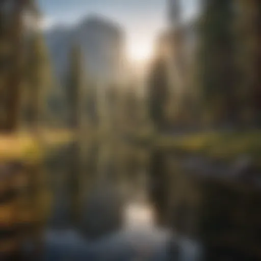 Majestic landscape of Yosemite National Park