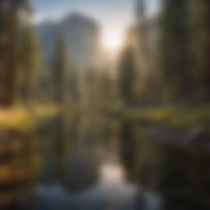 Majestic landscape of Yosemite National Park