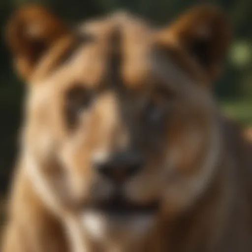 Majestic Lioness Staring Intently