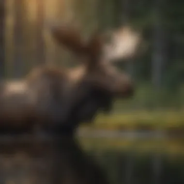 Majestic Moose in Twilight's Embrace