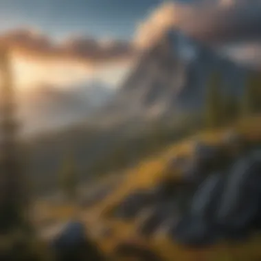 Majestic Mountain Peak View Majestic Mountain Peak View