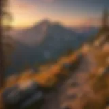 Majestic Mountain Peaks in Sunset Light