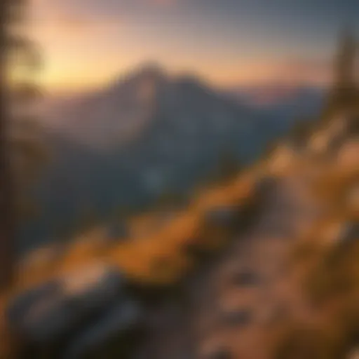 Majestic Mountain Peaks in Sunset Light
