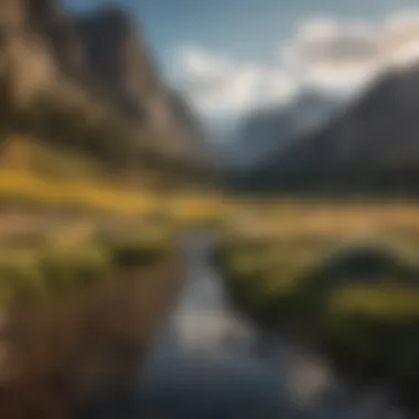 Majestic Mountain Range Majestic mountain range under a clear sky
