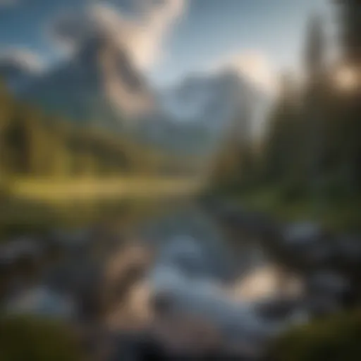 Majestic mountain view at Anchorage Campsite