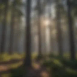 Majestic Pine Forest at Big Bear Lake