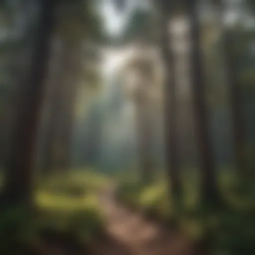 Majestic Pine Forest at Pike Lake