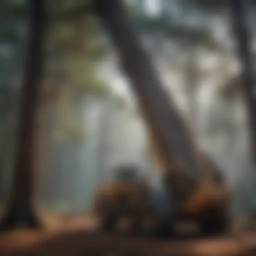 Majestic pine tree being removed from property