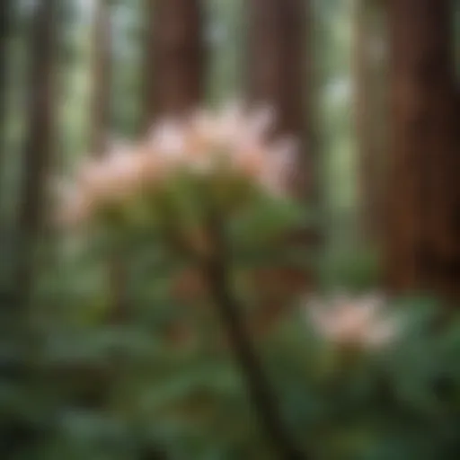 Majestic Redwood Blossom in Coastal Forest