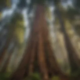 Majestic Redwood Tree in American Forest