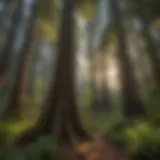 Majestic Redwood Trees in Northern California BLM Land