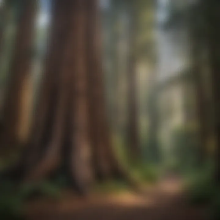 Majestic Redwood Trees in Woodland Park