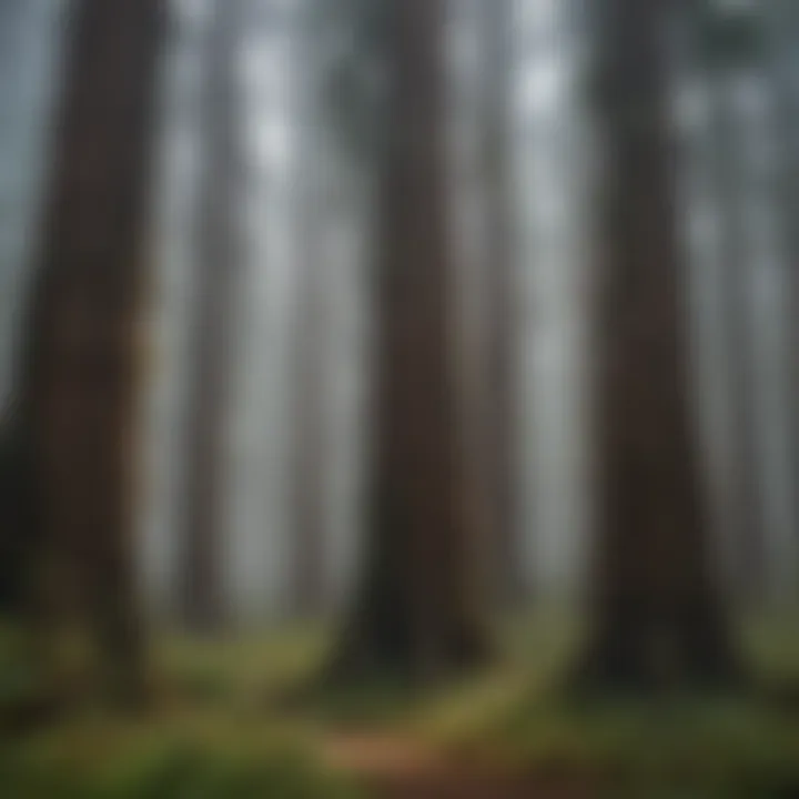 Enchanting Redwoods Embraced by Mist Majestic Redwoods in the Mist