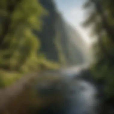 Majestic River Bend in Columbia Gorge Majestic River Bend in Columbia Gorge