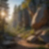 Majestic Rock Formations along Castle Rock Trail