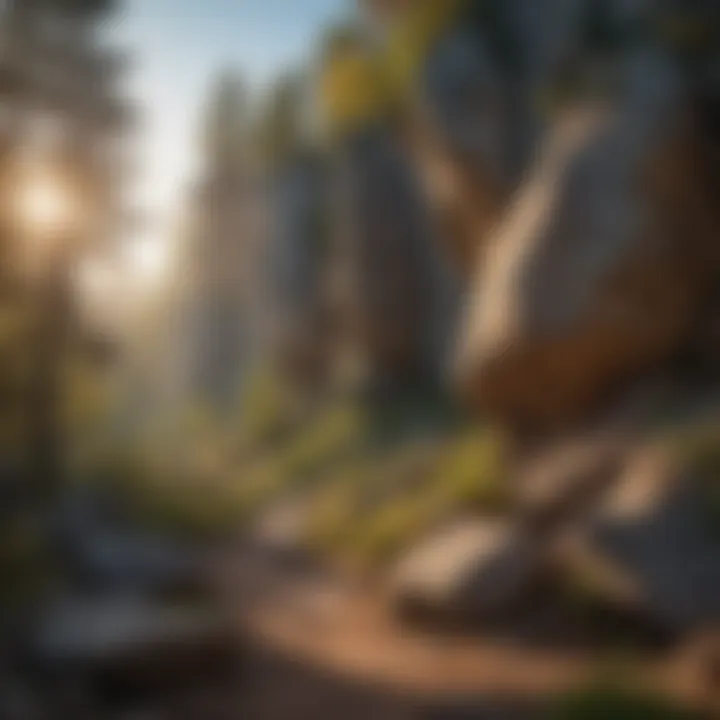 Majestic Rock Formations along Castle Rock Trail