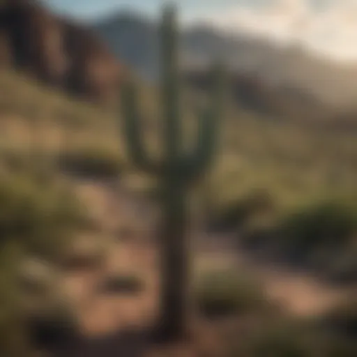 Majestic Saguaro Cactus in Arizona Desert