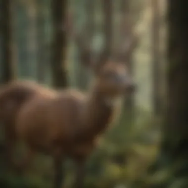 Majestic Sitka Deer in Dense Forest