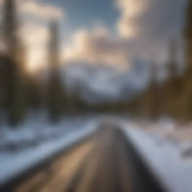 Majestic snow-capped peaks of Utah