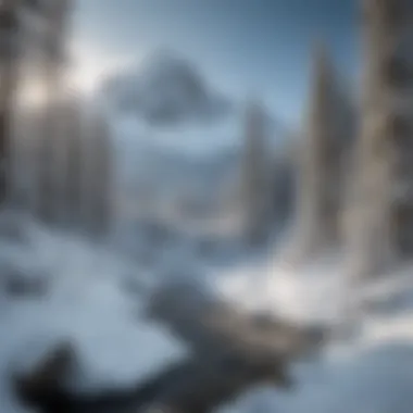 Majestic Snow-Covered Peaks at Summit at Snoqualmie