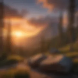 Majestic sunrise over Bachelor Mountain