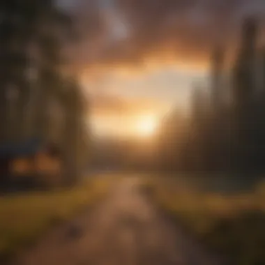 Majestic Sunset Majestic Sunset Over Schoolhouse Campground