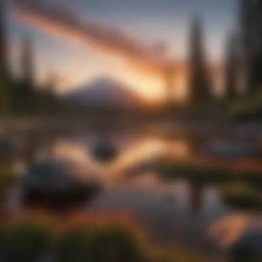 Majestic Sunset Over Mt. Shasta