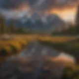 Majestic Teton Peaks at Sunrise