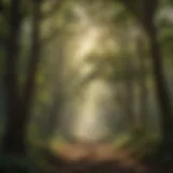 Enveloping Beauty of Valley Hardwood Canopy Majestic Valley Hardwood Canopy