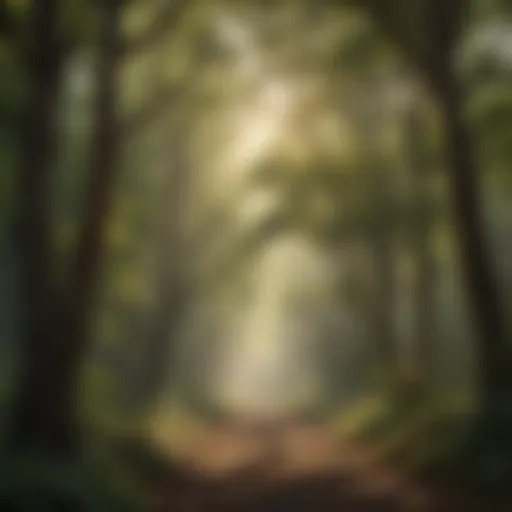 Enveloping Beauty of Valley Hardwood Canopy Majestic Valley Hardwood Canopy