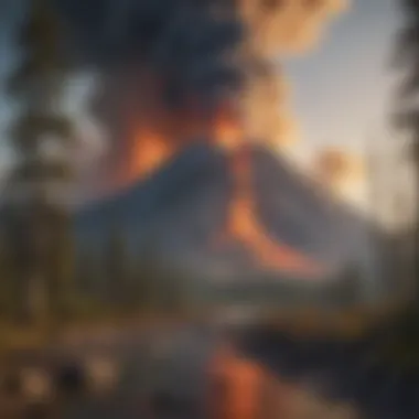 Majestic Volcano Eruption Majestic volcano eruption at Mt St. Helen