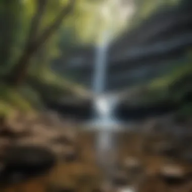 Majestic Waterfall Along Fayetteville Trail Majestic Waterfall Along Fayetteville Trail