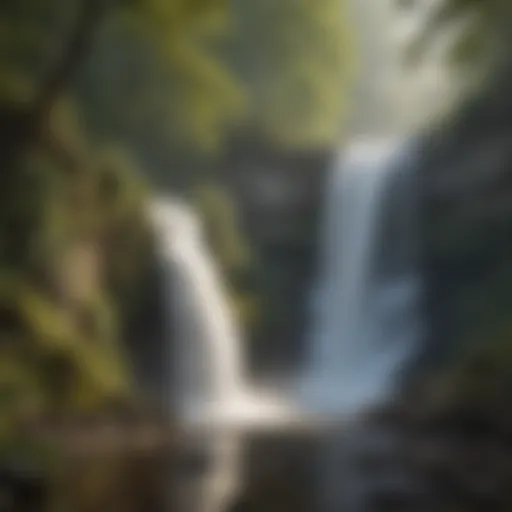 Majestic Waterfall at Big Falls Trailhead