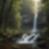 Majestic Waterfall View Majestic Waterfall at Dukes Creek Falls