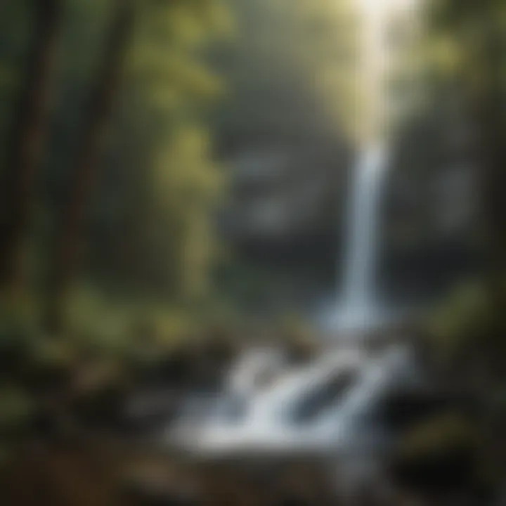 Majestic Waterfall View Majestic Waterfall at Dukes Creek Falls