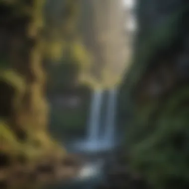 Cascading Beauty of The Gorge Majestic Waterfalls in The Gorge