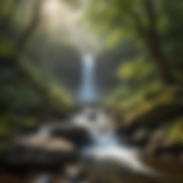 Majestic waterfalls on Roan Mountain