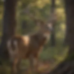 Majestic Whitetail Deer in Texas National Forest