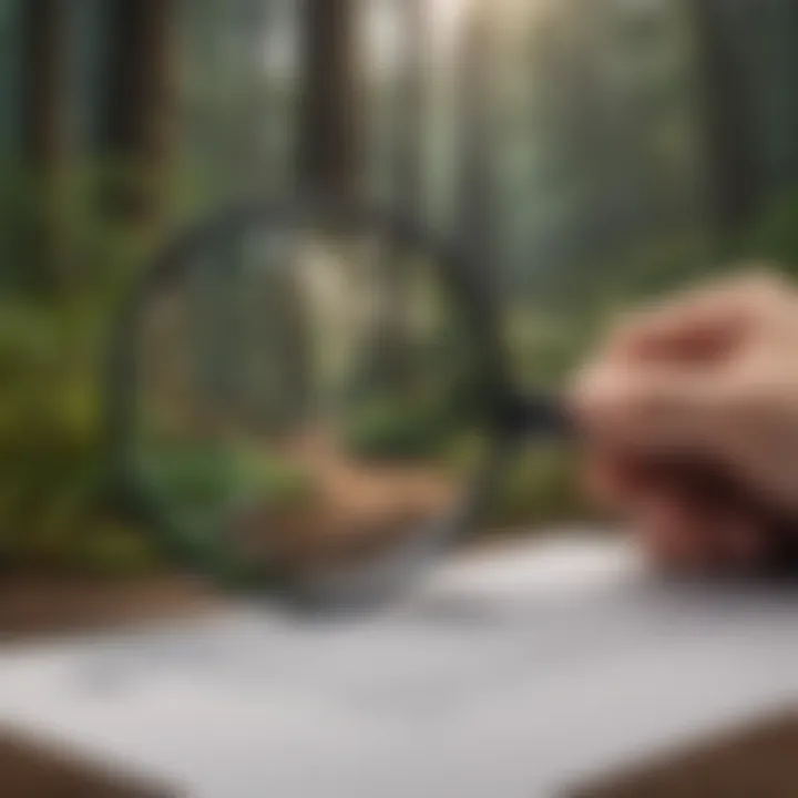 Detailed Examination of IRS Guidelines Magnifying Glass Analyzing IRS Guidelines