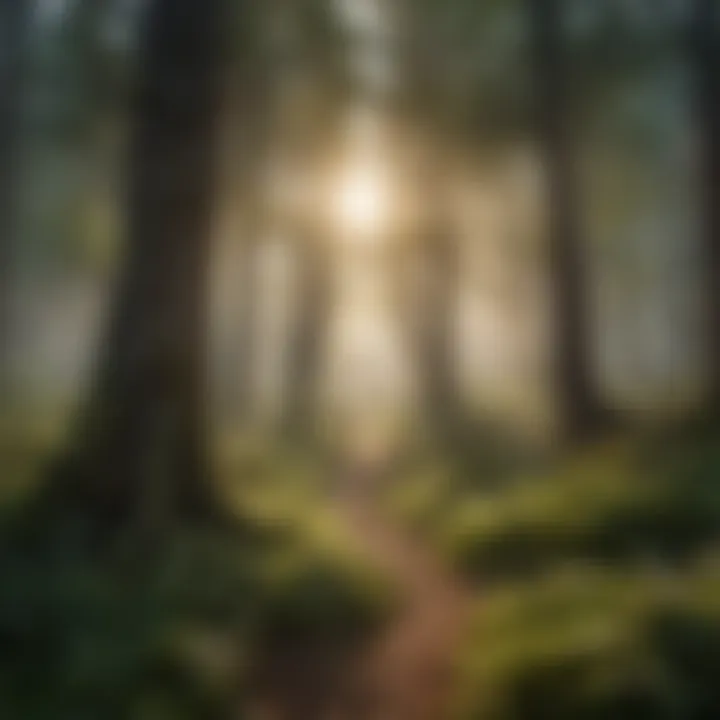 A diverse forest thriving due to memorial tree contributions