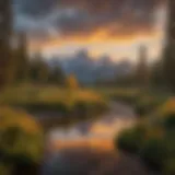 Mesmerizing Sunset Over Teton Mountains