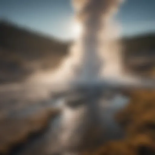 Majestic geothermal features of Yellowstone