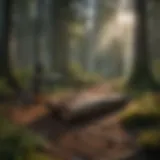 Tools used for tree height measurement in a forest setting