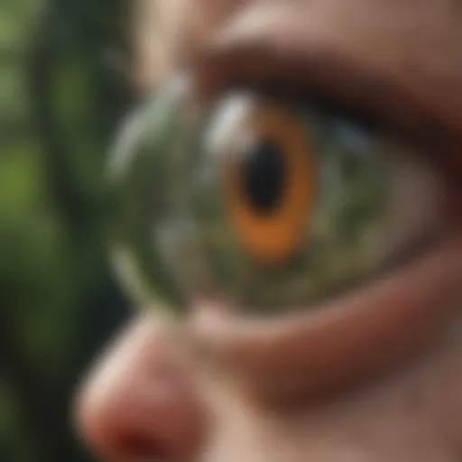 Microscopic view of Malassezia under a powerful magnification