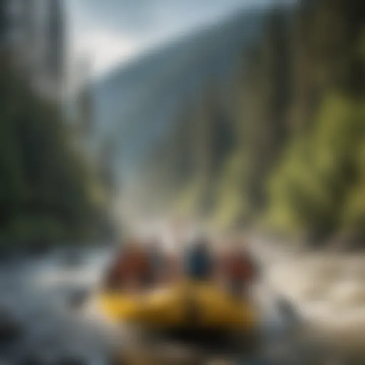 Rafting team celebrating their adventure